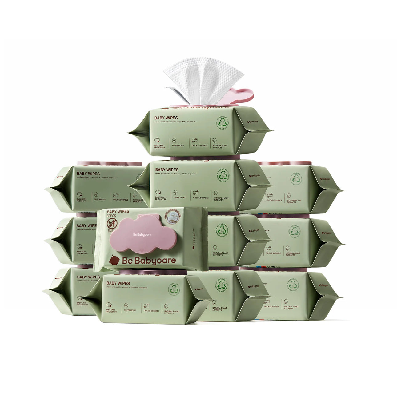 BC Babycare Cloud Moist Salviettine Baby – Morbidezza e Idratazione come una Nuvola! (80pcs)