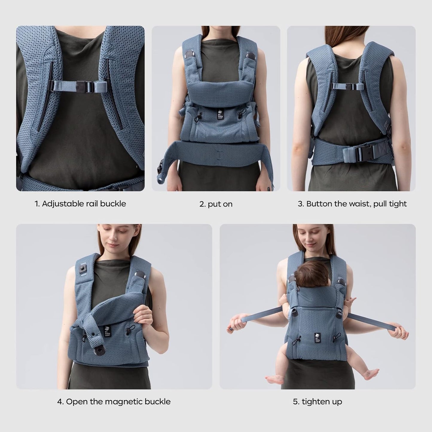 Free Decompression Baby Carrier-Marsupio Neonato a Compressione Libera